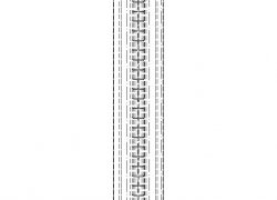 Zeichnung mehrzügiger Schornstein